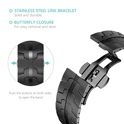 CHANCHY Stainless Steel Strap for Apple Watch Strap 49mm 46mm 45mm 44mm 42mm(Series 3) - Image 3