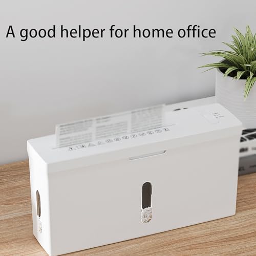 Destructora de Papel automática de Alta Resistencia con cortadora de Papel Arrugado para Oficina en casa y Ventana Transparente.