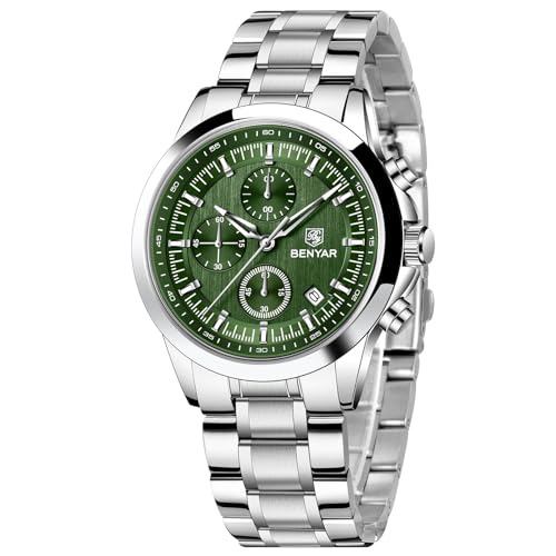 Montre analogique pour homme Benyar avec chronographe quartz étanche 50m et dateur