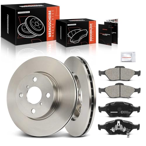 Frankberg 2x Bremsscheiben + 4x Bremsbeläge Mit bremsenschmiermittel