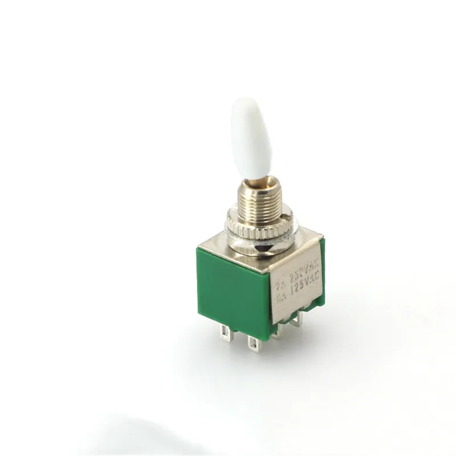 BKGWCSOR 10pcs AC250V 2A AC125V 6A Panel Mounted 6 Pin 2 Position ON-ON Locking Toggle Switch DPDT Switches