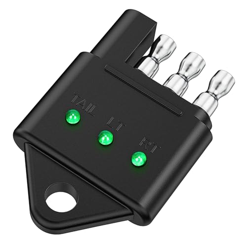 Image of Nilight 4 Way Flat Trailer Wiring Circuit Tester Male End