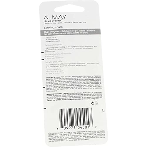 Almay Liquid Eyeliner Negro 0.1 oz Pack de 6 miniatura 4