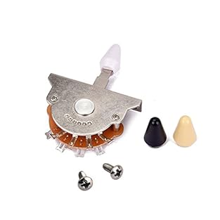 Designed to fit American made Standard Fd Strat guitars with 5-way pickup switches 3/16" lever blade uses USA switch tips. Includes #6-32 thread mounting screws Package includes one 5 way switch with two mounting screws and 3 switch tips Spring loade...