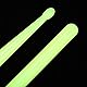 Musfunny 5A Drumsticks Nylon für Drum Set Nachtlicht Kunststoff Cool Glow Drum Sticks mit Anti-Rutsch Starke Musikinstrument Percussion Zubehör Fluoreszenz (grün-fluoreszierend)