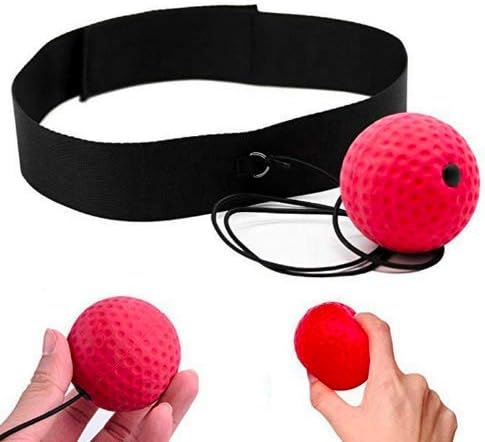 KWOW Boxing Reflex Ball, Portable Boxing Training Speed Ball with Headband for MMA Speed Training Adult/Kids Gift Improve Punch Focus Sport Exercise Practice Fitness Trainer