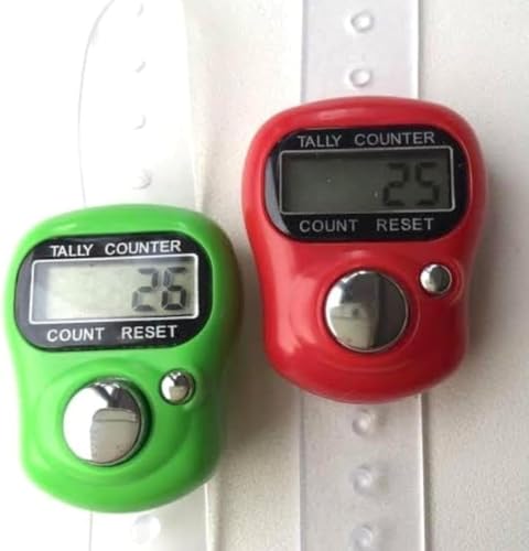 Meerali Creation Digital Tally Counter with Finger Ring, Electronic Hand Clicker for Cricket Umpire and Counting, LCD Display with Count Reset Button, Multicolor (Pack of 3) 6 41l4BszT5cL