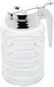 LYOR - Meleira de Vidro com Tampa de Plástico Cromada 280ml