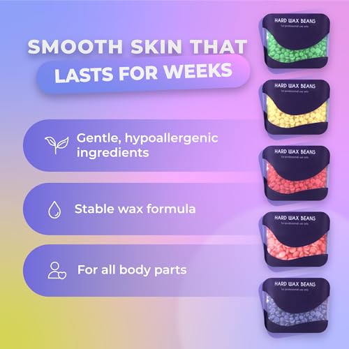 Bella Verde Waxing Kit for Women & Men -Digital Wax Warmer with Hard Beads, Pre & Post Spray, Hot Wax Pot Machine for Face, Eyebrows, Body, Legs, Bikini - At-Home Hair Removal for Sensitive Skin