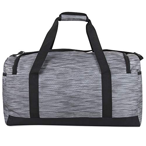 35 Liter 23 Inch Duffle Bag - Large Canvas Weekender Duffle Bags for Men, Women for Travel, with Shoes Compartment (Heather Grey)
