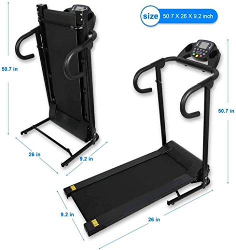 Image of Office Desk Treadmill,Indoor Treadmill,Ultra-Quiet,Shock-Absorbing,Multifunctional,Foldable Electric Treadmill,Black