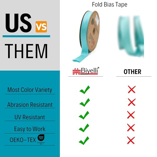 Image of Fold Satin Bias Tape - 99+ Colors - 3 /4 Inches Wide - 27 Yards - Fold Satin Binding Bias Ribbon Fabric Piping Bias Binding Tape for Sewing Clothing DIY (34. Pollen Gold) BYS34