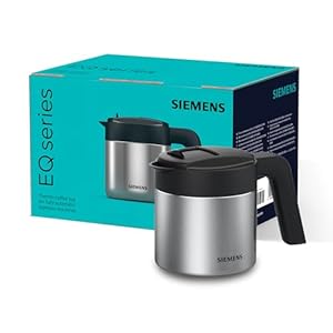 Siemens thermoskan, TZ40001, voor 1 liter aromatische koffie, originele accessoire voor de EQ-serie, roestvrij staal, zilver