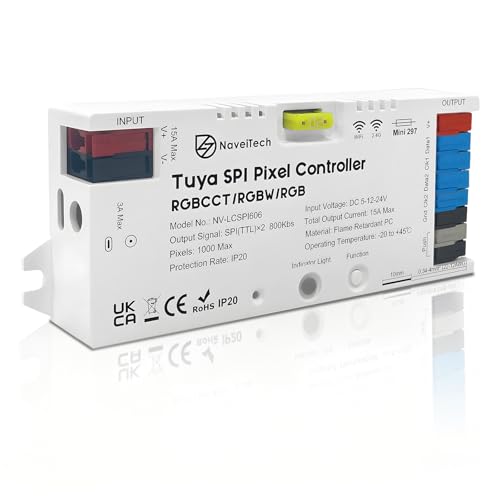 Controlador LED SPI Tuya WiFi para Tira LED WS2811 WS2812B miniatura 1