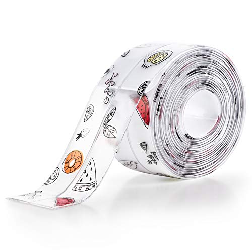 Preisvergleich Produktbild Onlyesh Dichtungsband, selbstklebend, wasserdicht, Schimmelband für Küche, Badewanne, Badezimmer, Waschbecken, Rand, Dusche, WC und Wandabdichtung (3,8 cm x 30 m, Obst)