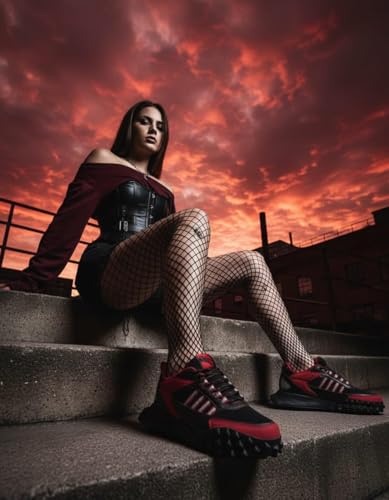 Image of Bacca Bucci x House of the Dragon Women Sneakers - Fire & Blood Edition | All-Terrain Lifestyle Trainers