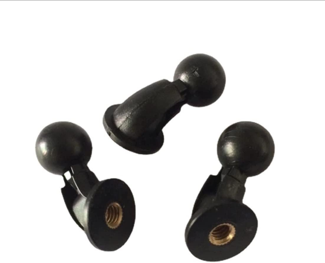 VizGiz2 Pack 1/4 inch to 17mm Ball Mount Adapter Swivel Bolt for Tripod Selfie Grip Stand Head Phone Pad Tablet Clip Cradles Clamp Holder Connector