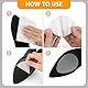 12 Stück Anti Rutsch Sohle Pads für Schuhe, Rutschfeste Aufkleber für Schuhsohlen Protektoren, Antirutsch Schuhe Pads Selbstklebender Sohlenschutz Kissen für High Heels Sandalen Stiefel (Transluzent)