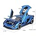 SASBSC Lamb Toy Cars for Kids Ages 3-12 Diecast Metal Model Car with Light and Sound Pull Back Car Toys for Boys Age 3 + Year Old (Blue)