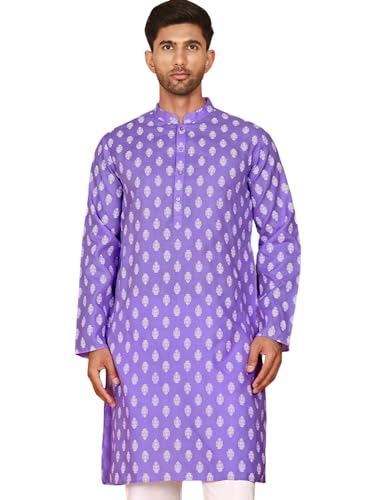 Image of Jompers Men's Cotton Floral Printed Kurtas