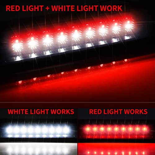 Terceiro Led Luzes De Freio Vermelho Cauda Branca Traseira Freio Reverso Luz De Carga Preta Caixa Co