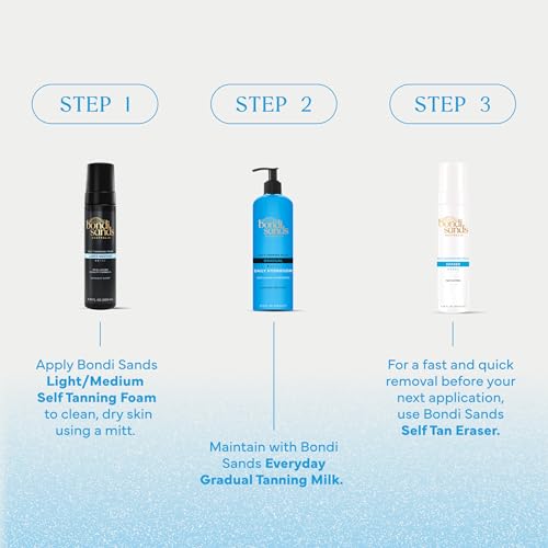 Bondi Sands – Self Tanning Foam Light/Medium – Selbstbräuner Mousse für die natürliche Bräune ohne Sonne, 200 ml