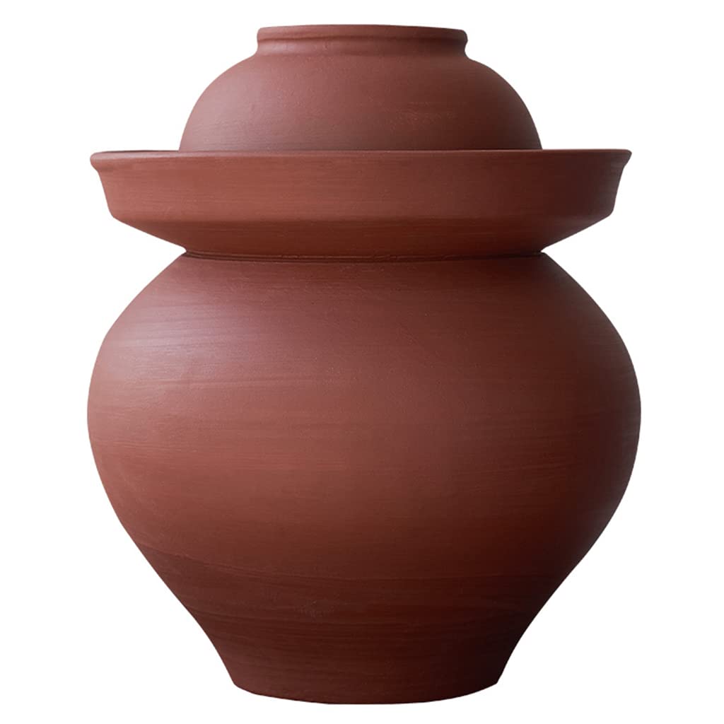 Grande Barattolo per sottaceti Barattolo in Ceramica con Coperchio Kit Tradizionale Pentola con Coperchio a Tenuta stagna Barattolo per sottaceti Barattolo per