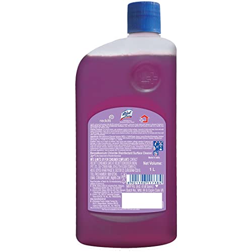 Lizol 1 Litre - Lavender, Disinfectant Surface & Floor Cleaner Liquid | Suitable for All Floor Cleaner Mops | Kills 99.9% Germs| India's #1 Floor Cleaner (Pack of 2) - Image 12 thumbnail
