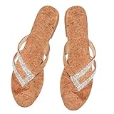 sandalias havaianas com strass preço Zapatilla de mujer: adornada con de imitación, muy delicada, las sandalias planas para mujer pueden hacerte más atractiva entre la multitud, sandalias de tanga para mujer