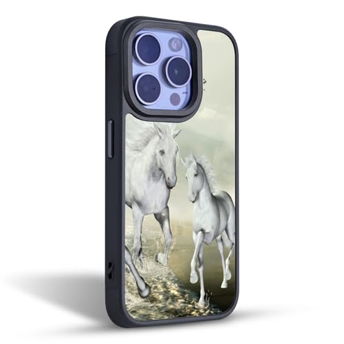 Coque protection militaire iPhone 16 Pro Max Simone Gatterwe chevaux - 2