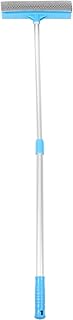 Luxshiny Window Squeegee Telescopic Window Cleaning Kit Glass Washer Brush with Long Extension Pole Car Window Cleaner Tool for Glass Shower Floor High Window Blue