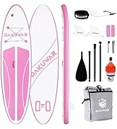 DAKUWAR Paddle Board 10'6''x33''x6'' Inflatable Stand Up Paddle Boards with SUP Accessories Ultra...
