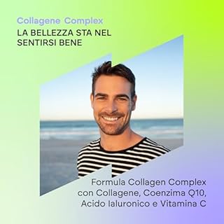 Collagene Acido Ialuronico - Idrolizzato + Biotina + Q10 - Pelle Cartilagine - Vitamina C, D, B12 e Zinco - Collagen Complex - 60 capsule Nutralie