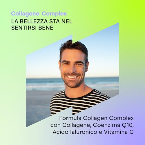 Collagene e Acido Ialuronico - Integratore Collagen Idrolizzato Con Vitamina C, Zinco e Q10 - Collagene Puro Integratore per Pelle, Ossa e Articolazioni - Collagen Complex - 60 Capsule Nutralie - 2
