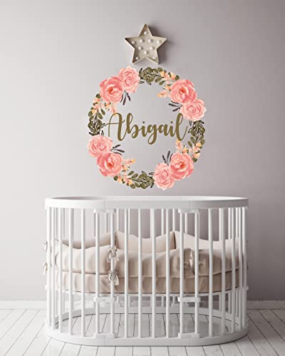 Vinilo decorativo floral rosa personalizada 15x15 pulgadas miniatura 3
