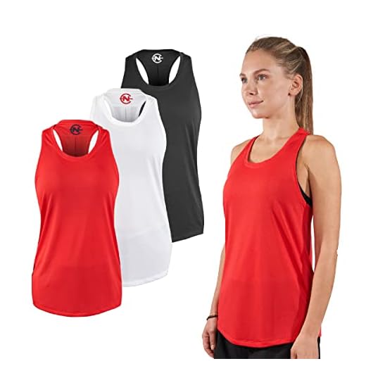 Nautica Competition 3 Pack Mesh Workout Tank Tops for Women Active Athletic Gym Running Exercise Yoga Dry-Fit Fabric
