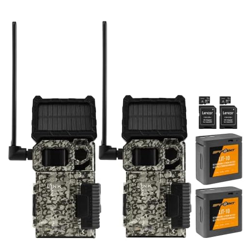 SPYPOINT Link-Micro-S-LTE Solar Cellular Trail Camera with LIT-10 Battery and Bundle Options (Link-Micro-S-LTE-V, 2 PK)