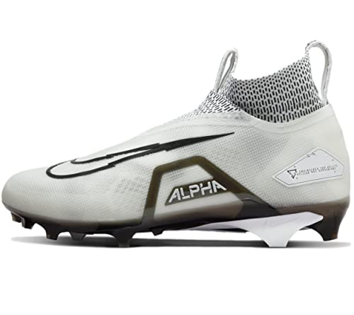 Image of Nike Alpha Menace Elite 3 White /Particle Grey /Opti Yellow /Black Mens Football Cleat.