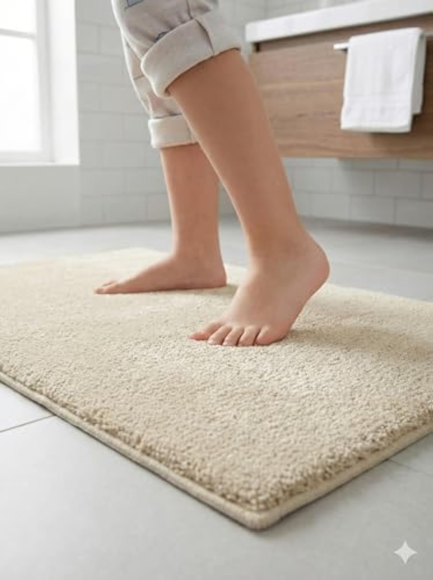 Honeycomb Pattern Red Anti-Slip Bath Mat