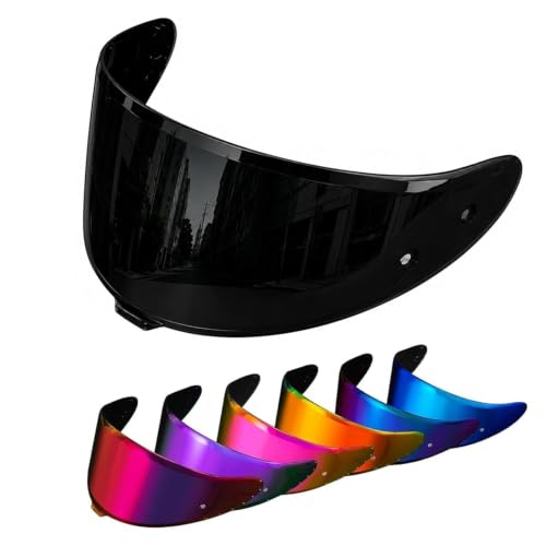 Image of PSLER RF-1400 RF 1400 visor - CWR-F2R Face Shield Helmet Visor Motorcycle Helmet Shield Accessories Replacement for RF 1400 CWR-F2R NXR2 Z8,Dark Black
