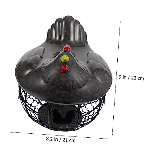 Cesta de hierro para huevos estilo rústico que decora y organiza tu cocina con encanto. 7