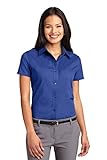 Port Authority Women's Short Sleeve Easy Care Shirt XXL Royal/Classic Navy