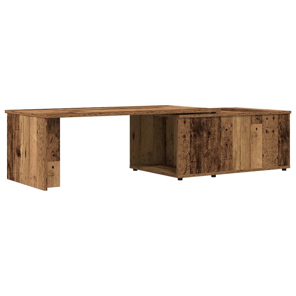 Genérico Mesa de centro Madera de Ingeniería 150x50x35 cm | Superficie lisa, resistente a la humedad, gran espacio de almacenamiento, fácil de limpiar