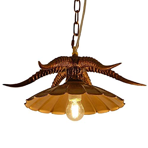 Lustre industriel vintage tête unique pour réchauffer l'ambiance d'un salon sombre