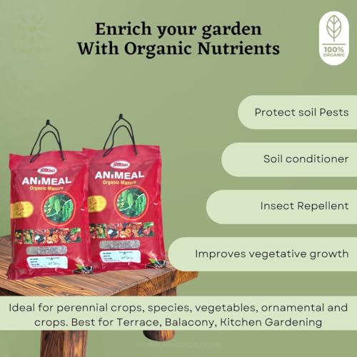 Image of T. Stanes Animeal Organic Manure 2 Kg x 2 units pack | Nitrogen and Phosphorus Rich | Organic input for improving soil fertility | Availability of nutrients to the plants| (2)