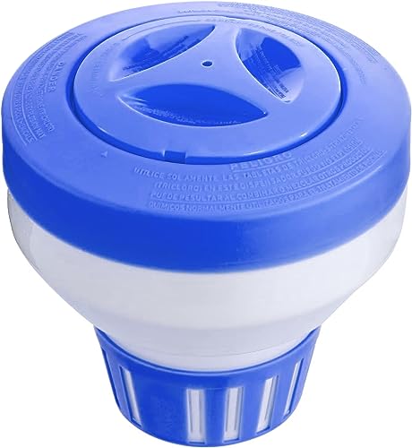 Large 7” Floating Chlorine Dispenser for Pool & SPA | Floating Chlorinator & Bromine Holder | Pool Chemical Floater | Fits 3 Inch Tablets |