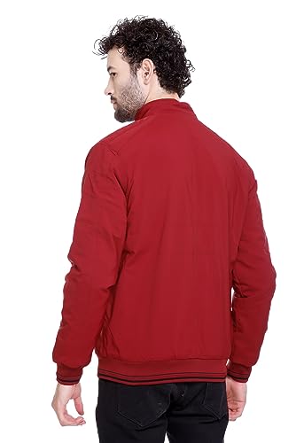 Image of RARE TIMES Winter Reversible Bomber Jacket For Men | Mens Quilted standard length Puffer Jacket | Full Sleeve Mens Jacket