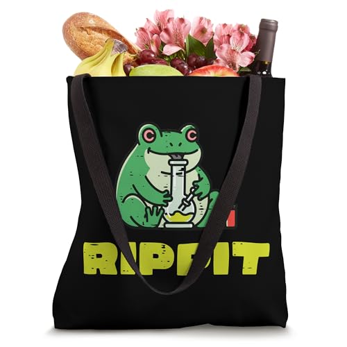 Bolso Tote Frog Bong Rippit Cannabis 420 divertido miniatura 4