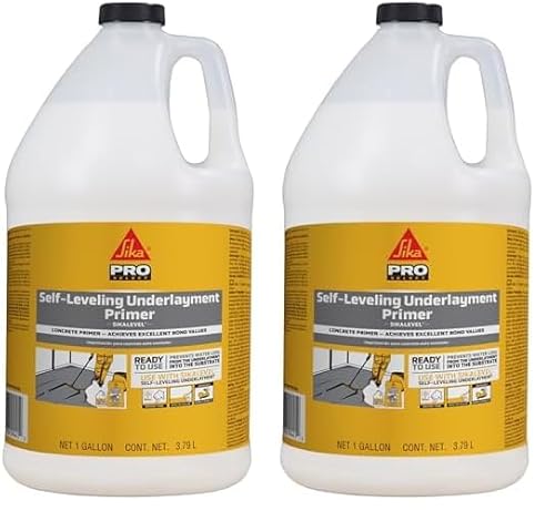 SIKA Corporation 517003 1 Gallon White Sikalevel Self-Leveling Underlayment Primer (Pack of 2)