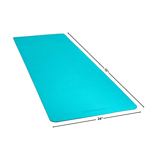 Retrospec Zuma Yoga Mat W/Nylon Strap For Men & Women - Non Slip Excercise Mat For Yoga, Pilates, Stretching, Floor & Fitness Workouts, 3602 #TOP2